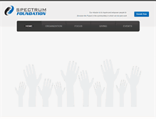 Tablet Screenshot of foundation.sptrm.com